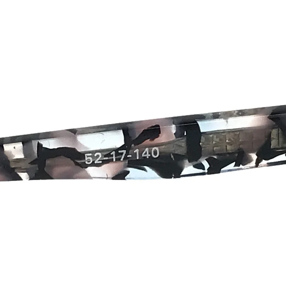 Adin Thomas Eyeglasses Frames AT-580 C1 Ice Pink Black Marbled 52-17-140